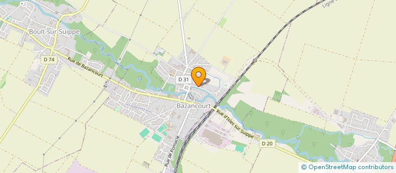 localisation de l'entreprise MONSIEUR JEAN MARIE LECLERE  BAZANCOURT