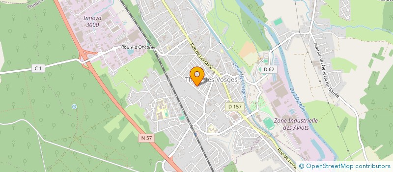 localisation de l'entreprise MONSIEUR JEAN-MARIE LECOMTE  THAON-LES-VOSGES