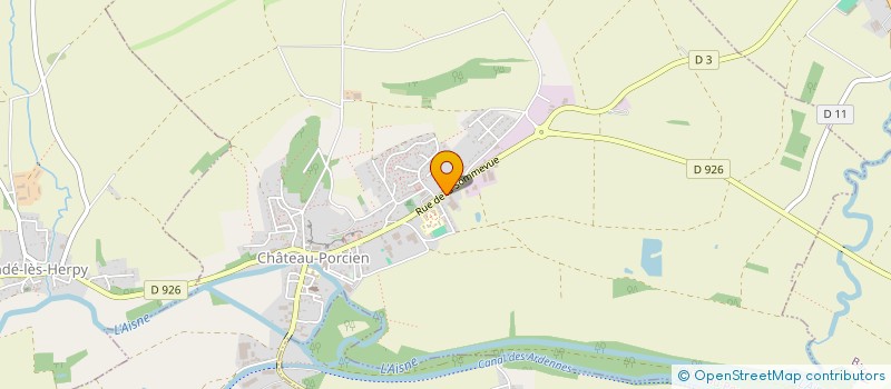 localisation de l'entreprise MONSIEUR JEAN-MARIE LENICE  CHATEAU-PORCIEN