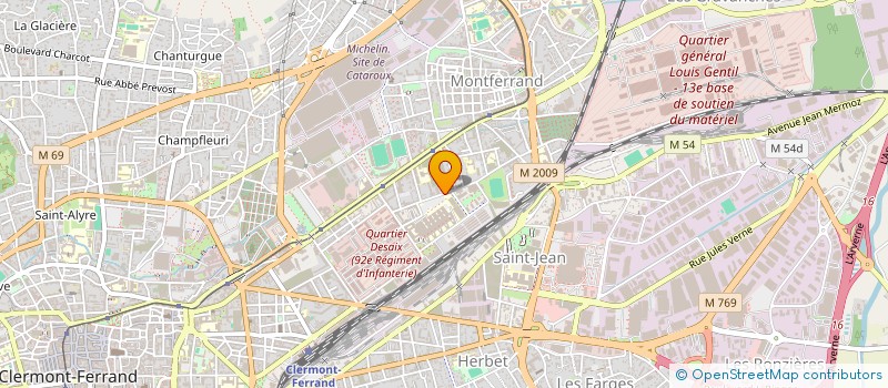 localisation de l'entreprise MONSIEUR JEAN-MARIE LERICHE  CLERMONT-FERRAND