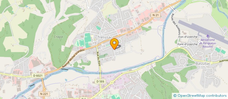 localisation de l'entreprise MONSIEUR JEAN-MARIE LESAGE  TRELISSAC