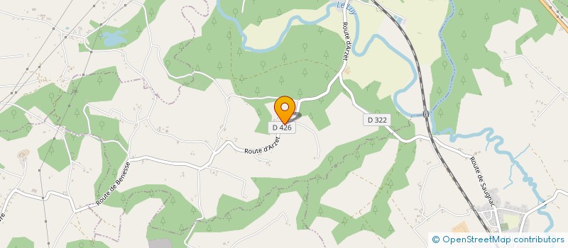 localisation de l'entreprise MONSIEUR JEAN-MARIE LESGOURGUES  SAUGNAC-ET-CAMBRAN