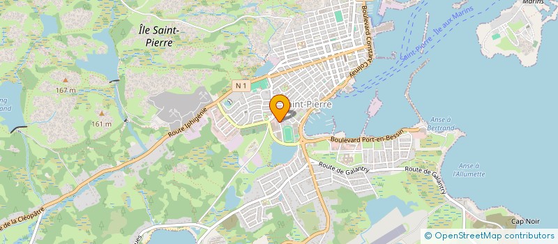 localisation de l'entreprise MONSIEUR JEAN-MARIE LETIEC  SAINT-PIERRE