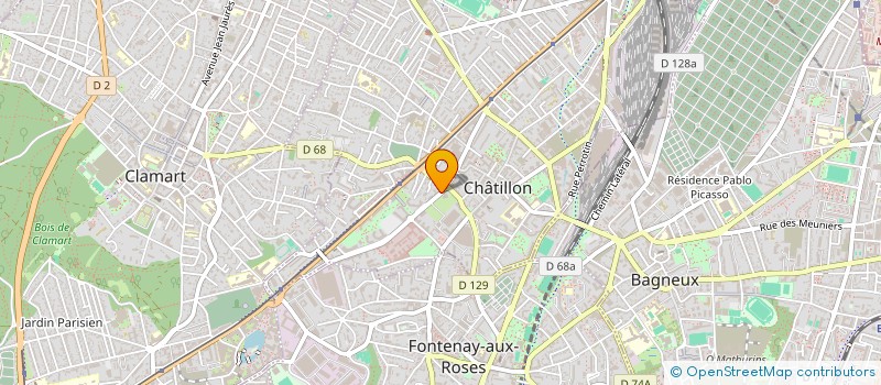 localisation de l'entreprise MONSIEUR JEAN-MARIE LEVEILLE  CHATILLON