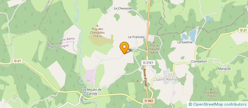 localisation de l'entreprise MONSIEUR JEAN-MARIE MAGAL  BELLECHASSAGNE