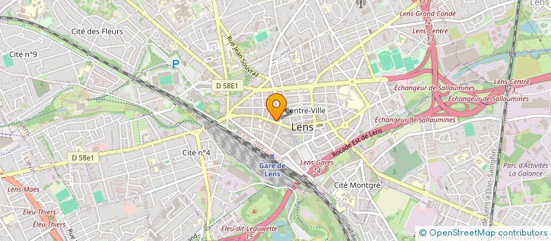 localisation de l'entreprise MONSIEUR JEAN-MARIE MARCHAND  LENS