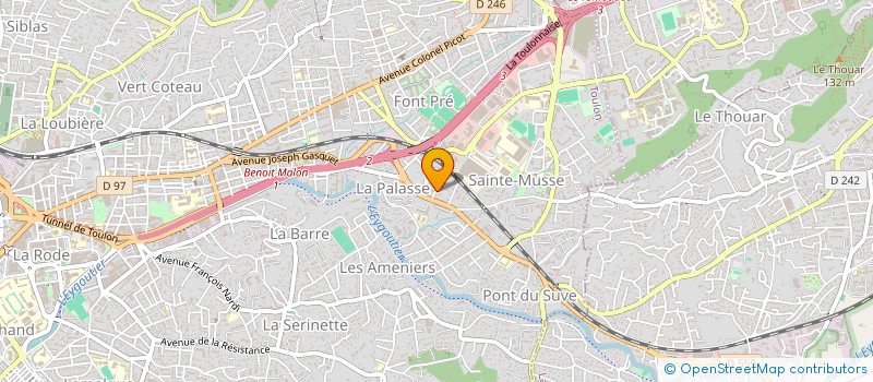 localisation de l'entreprise MONSIEUR JEAN-MARIE MARCHAND  TOULON