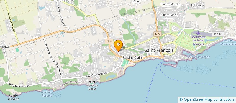 localisation de l'entreprise MONSIEUR JEAN-MARIE MARCIN  SAINT-FRANCOIS