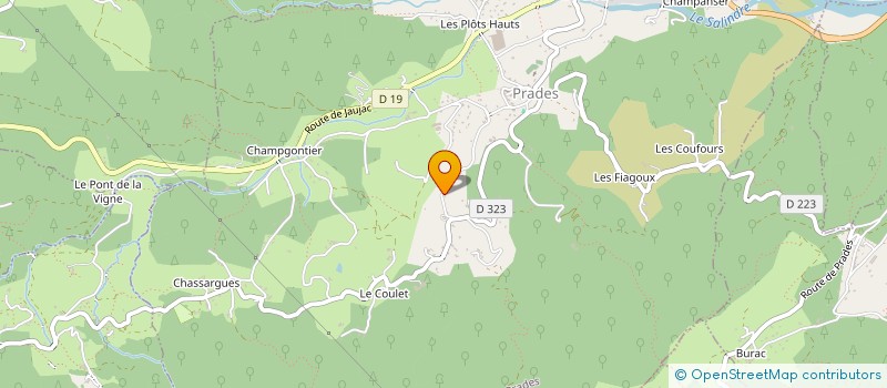 localisation de l'entreprise MONSIEUR JEAN-MARIE MARCON  PRADES