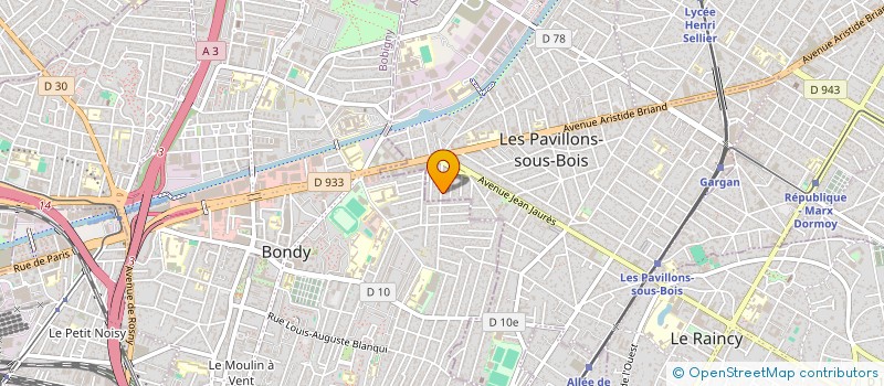 localisation de l'entreprise MONSIEUR JEAN MARIE MARRIS  LES PAVILLONS-SOUS-BOIS