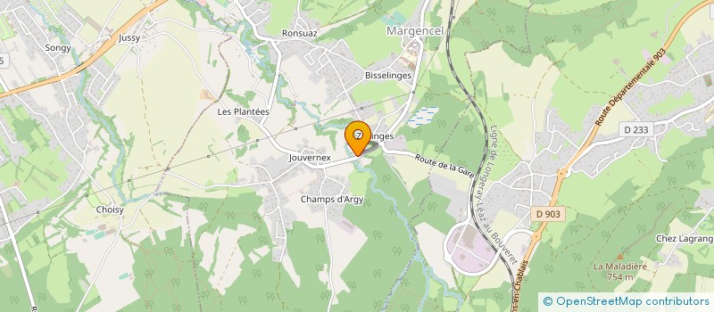 localisation de l'entreprise MONSIEUR JEAN-MARIE MARTY à MARGENCEL