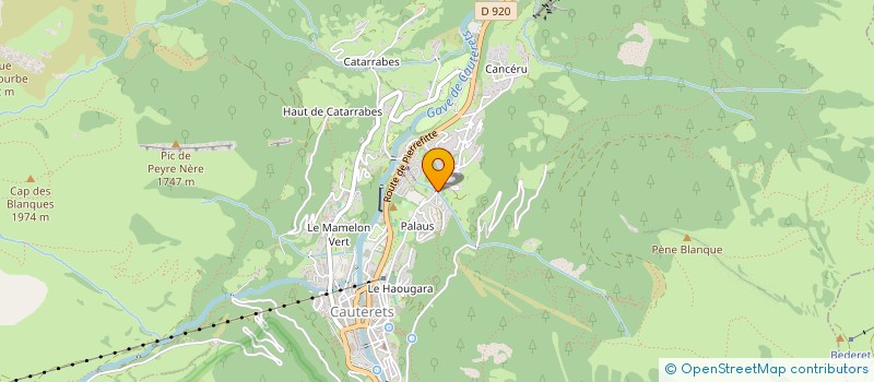 localisation de l'entreprise MONSIEUR JEAN MARIE MAURIERAS  CAUTERETS