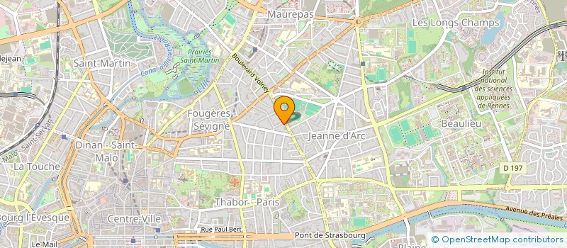 localisation de l'entreprise MONSIEUR JEAN-MARIE MAZEO  RENNES