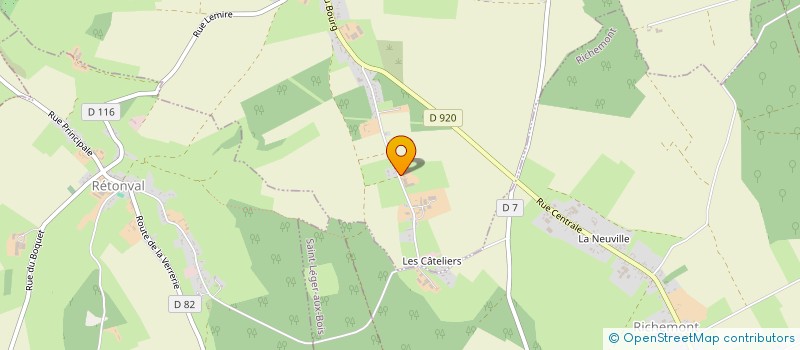 localisation de l'entreprise MONSIEUR JEAN-MARIE MEDIEU  SAINT-LEGER-AUX-BOIS