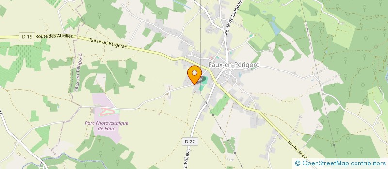 localisation de l'entreprise MONSIEUR JEAN-MARIE MELLET  FAUX