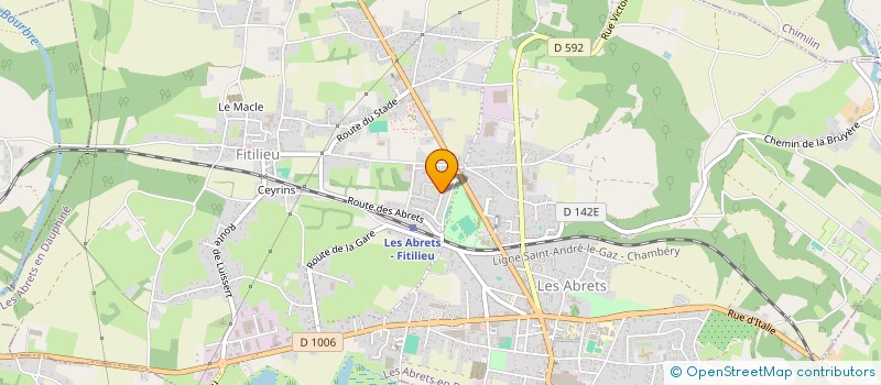 localisation de l'entreprise MONSIEUR JEAN-MARIE MERILLI  LES ABRETS-EN-DAUPHINE