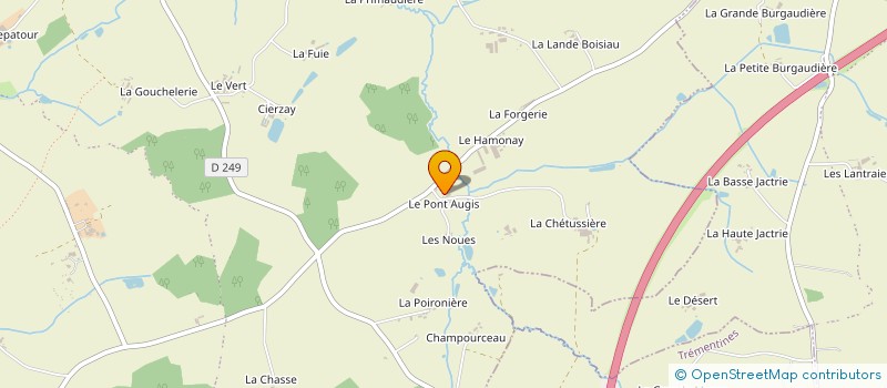 localisation de l'entreprise MONSIEUR JEAN-MARIE MERLET à BEAUPREAU-EN-MAUGES