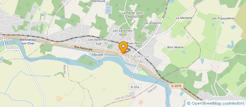 localisation de l'entreprise MONSIEUR JEAN-MARIE MOREAU à CHATRES-SUR-CHER
