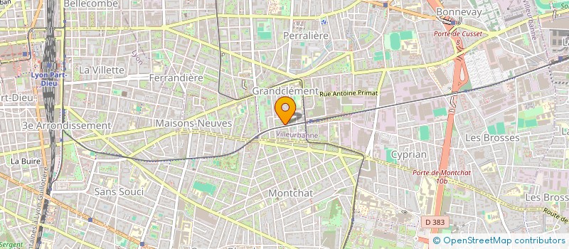 localisation de l'entreprise MONSIEUR JEAN-MARIE MORENO  VILLEURBANNE