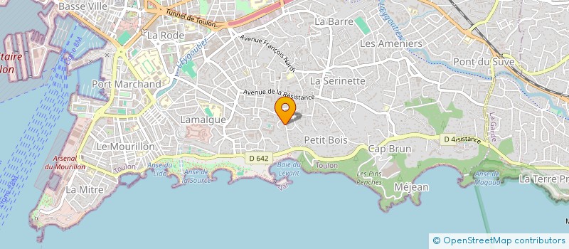 localisation de l'entreprise MONSIEUR JEAN-MARIE MORNET à TOULON