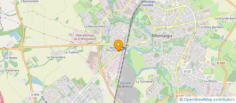 localisation de l'entreprise MONSIEUR JEAN-MARIE MORNIER à MONTAIGU-VENDEE
