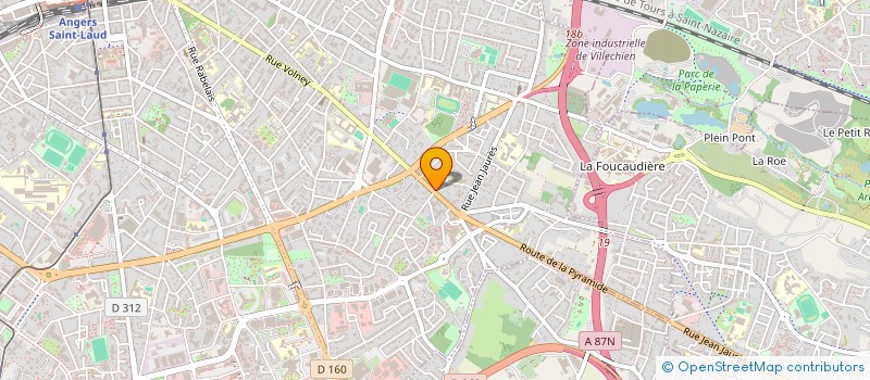 localisation de l'entreprise MONSIEUR JEAN-MARIE MOUTON  ANGERS