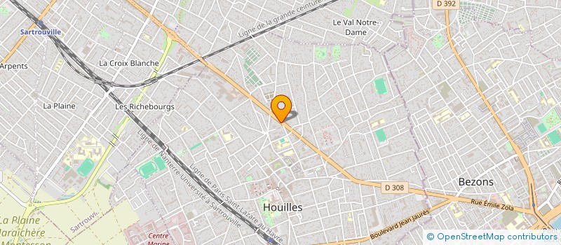 localisation de l'entreprise MONSIEUR JEAN-MARIE NUMBI  HOUILLES