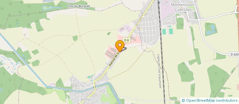 localisation de l'entreprise MONSIEUR JEAN-MARIE PADIEU  JUSSY