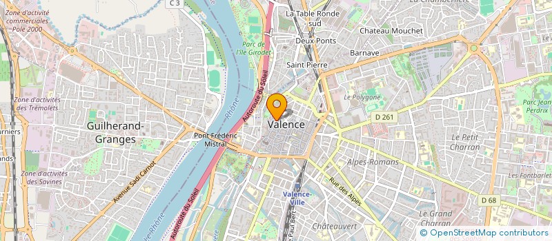 localisation de l'entreprise MONSIEUR JEAN-MARIE PARAS  VALENCE