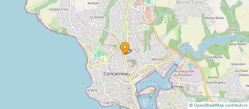 localisation de l'entreprise MONSIEUR JEAN-MARIE PARQUIC  CONCARNEAU
