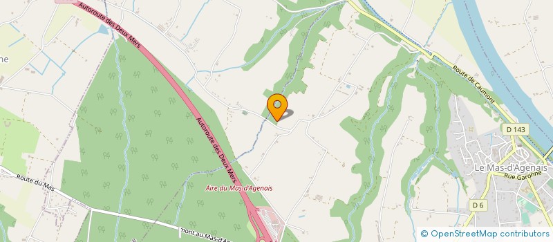 localisation de l'entreprise MONSIEUR JEAN MARIE PASCUAL  CALONGES