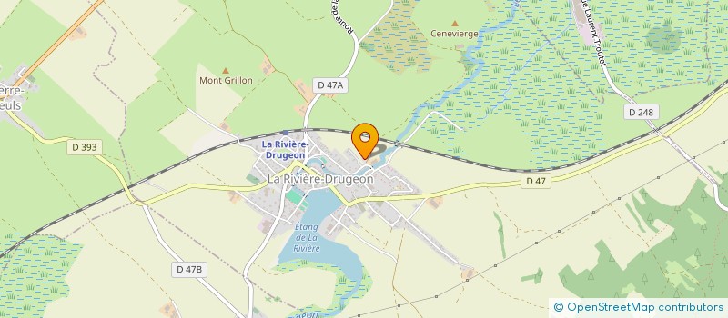 localisation de l'entreprise MONSIEUR JEAN-MARIE PATOZ  LA RIVIERE-DRUGEON