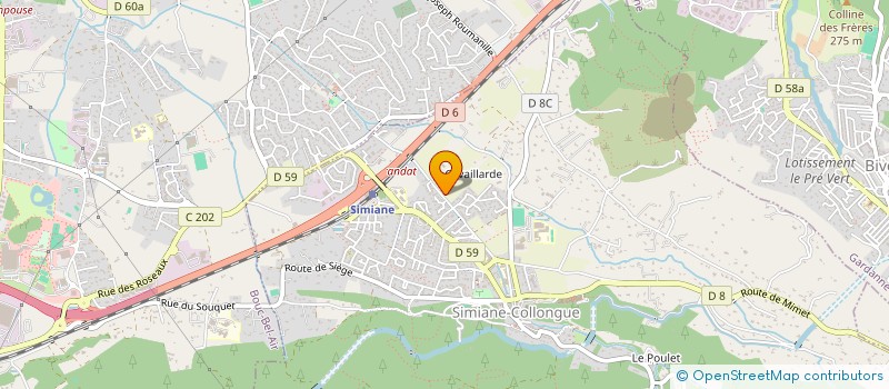 localisation de l'entreprise MONSIEUR JEAN-MARIE PETIT  SIMIANE-COLLONGUE