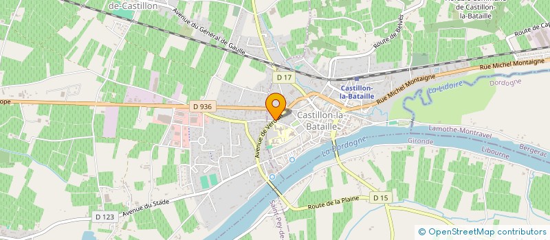 localisation de l'entreprise MONSIEUR JEAN-MARIE PEZAT  CASTILLON-LA-BATAILLE