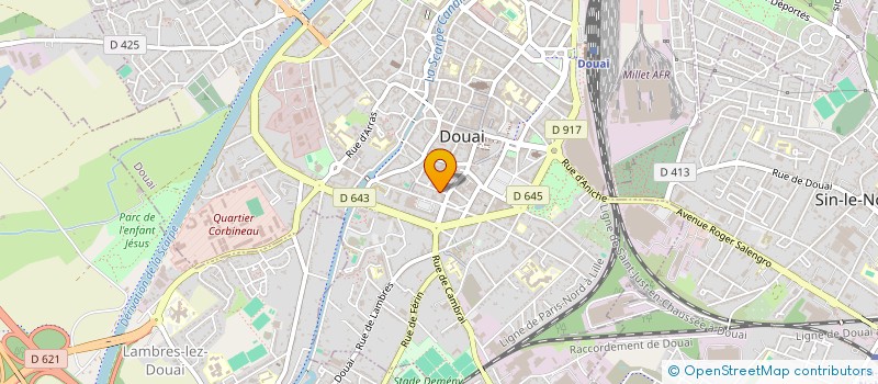 localisation de l'entreprise MONSIEUR JEAN-MARIE PLAISANT à DOUAI