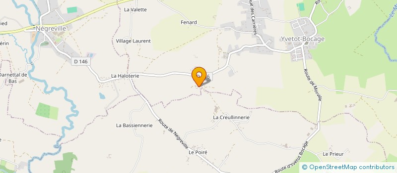 localisation de l'entreprise MONSIEUR JEAN-MARIE POISSON  YVETOT-BOCAGE