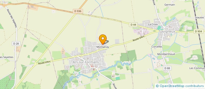 localisation de l'entreprise MONSIEUR JEAN-MARIE POUCHOY  ARS-SUR-FORMANS