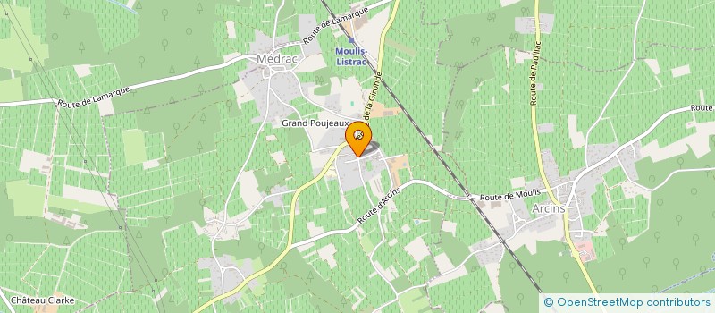 localisation de l'entreprise MONSIEUR JEAN MARIE POUILLOUX  MOULIS-EN-MEDOC