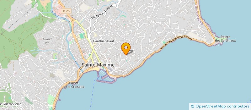 localisation de l'entreprise MONSIEUR JEAN-MARIE POUZOULET à SAINTE-MAXIME