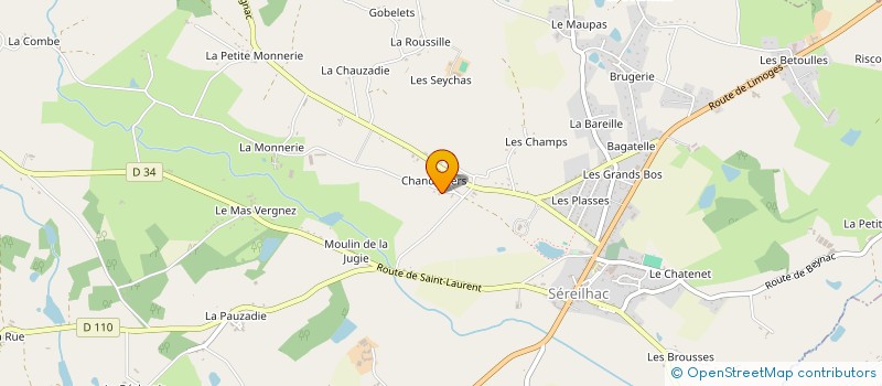 localisation de l'entreprise MONSIEUR JEAN MARIE PREVOT à SEREILHAC