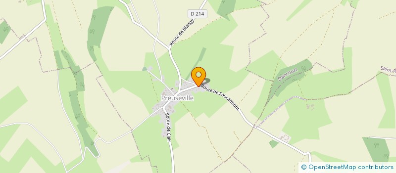 localisation de l'entreprise MONSIEUR JEAN-MARIE PROFIT  PREUSEVILLE
