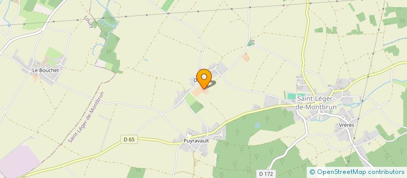 localisation de l'entreprise MONSIEUR JEAN-MARIE PUCHAULT  SAINT-LEGER-DE-MONTBRUN