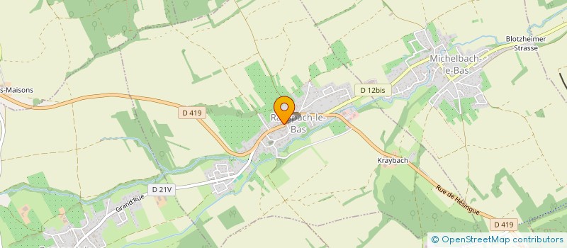 localisation de l'entreprise MONSIEUR JEAN-MARIE RAK  RANSPACH-LE-BAS