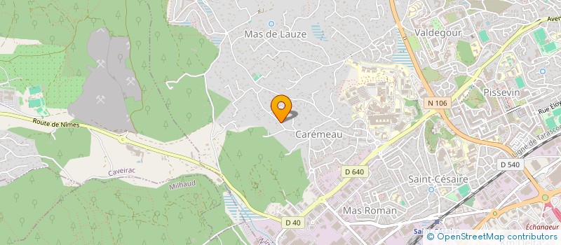 localisation de l'entreprise MONSIEUR JEAN MARIE RATEAUD  NIMES