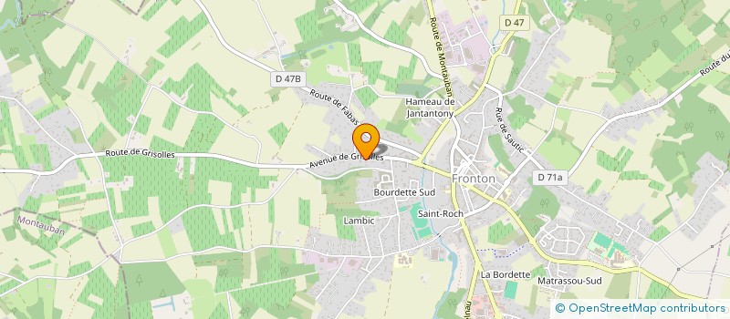 localisation de l'entreprise MONSIEUR JEAN-MARIE RENOM  FRONTON