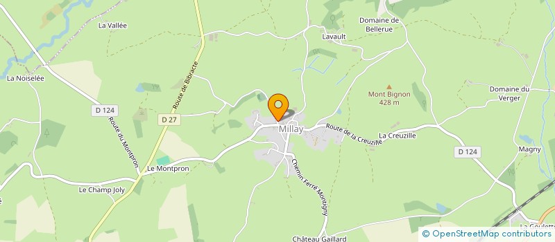 localisation de l'entreprise MONSIEUR JEAN MARIE REUSSARD  MILLAY