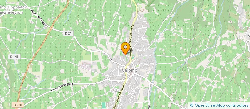 localisation de l'entreprise MONSIEUR JEAN MARIE RIBAUD  CAROMB