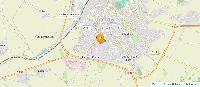 localisation de l'entreprise MONSIEUR JEAN-MARIE ROBICHON  LOUDUN