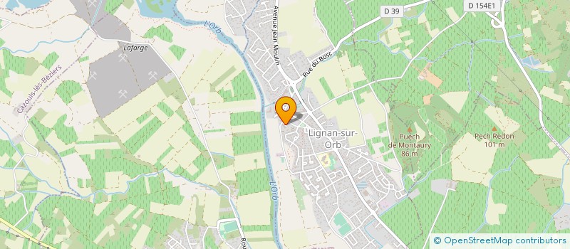 localisation de l'entreprise MONSIEUR JEAN MARIE RODRIGUEZ  LIGNAN-SUR-ORB