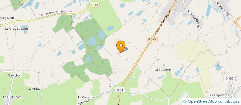 localisation de l'entreprise MONSIEUR JEAN-MARIE ROUSSELET  LE CONTROIS-EN-SOLOGNE